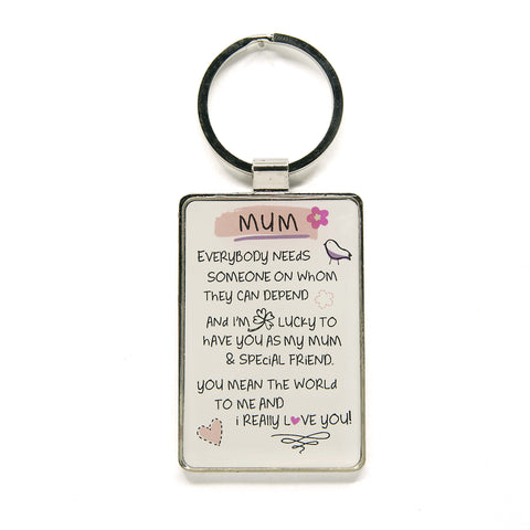 MUM - Metal Key Chain with Verse - Mother's Day Gift Idea