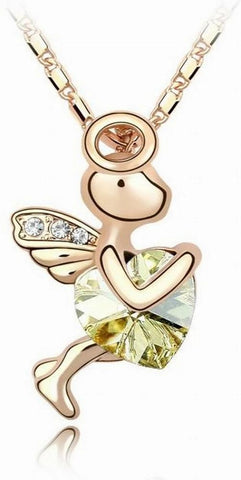 Swarovski Crystal Elements Necklace Maisie Angel Fairy Various