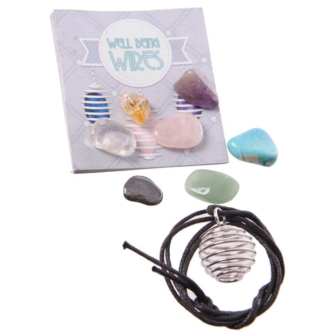 Well Being Wire - make your own healing gemstone crystal necklace