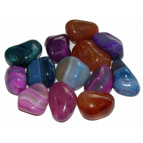 Mixed Agate Tumbled Stone - Adventure, Self Acceptance and Confidence