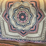 Stunning Design Blanket - Throw - Afghan - Crocheted - Handmade