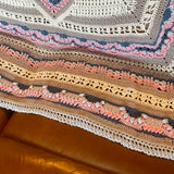 Stunning Design Blanket - Throw - Afghan - Crocheted - Handmade