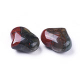 African Bloodstone Crystal Heart 25mm - Cleansing, Colds, Detoxifying, Flu and Healing - Crystal Healing - Gift Idea