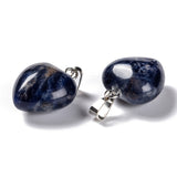 Sodalite Puff Heart Pendant - Intuition, Focuses Energy and Guidance - Healing Crystal - Gift Idea
