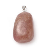 Strawberry Quartz - Small Free Form Tumbled Stone Necklace