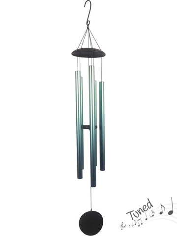 Natures Melody Tuned Wind Chime Rain Forest- Aqua Metal Tubes - Feng Shui - Home Decor - 145cm