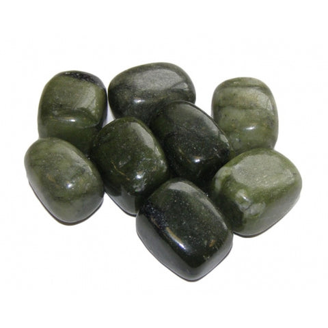Nephrite Jade (Large )Tumbled Stone - A Grade - Good Luck, Emotional Balance, Stability and Release Negative Thoughts