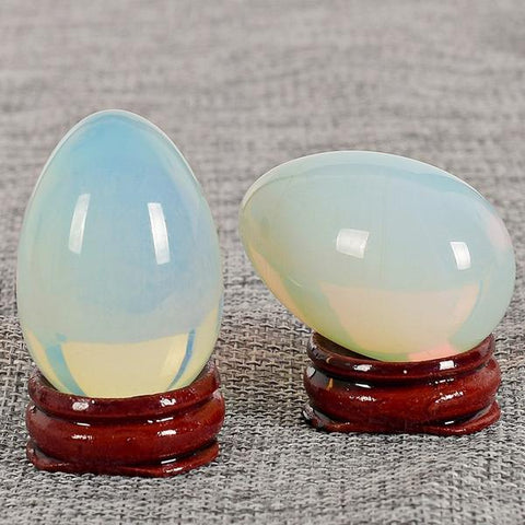 Opalite Crystal Egg 50mm - Dreams, Communication and Transition - Crystal Healing - Easter Gift Idea