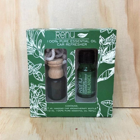 100% Pure Essential Oil Hanging Car Refresher - Soothe 10ml - BEST Seller - RENU Aromatherapy