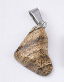 Picture Jasper - Small Free Form Tumbled Stone Necklace