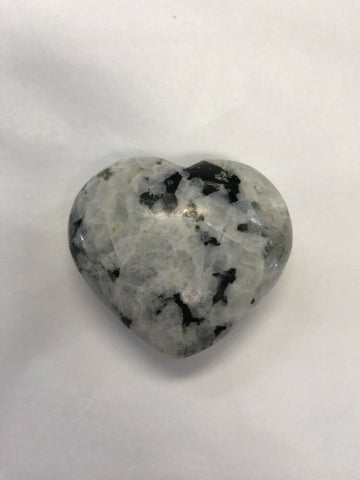 Rainbow Moonstone Crystal Gemstone Heart 50mm - Crystal Healing - Gift Idea