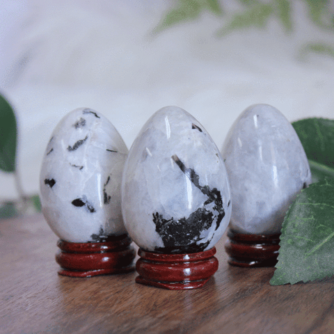 Rainbow Moonstone Crystal Gemstone Eggs 50mm - Crystal Healing - Easter Gift Idea