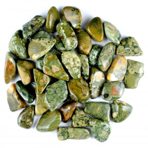 Rhyolite Rainforest (Australia) Tumbled Stone - Protection, Strength and Spiritual Contact - Crystal Healing