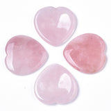 Rose Quartz Heart Shaped Thumb Worry Stone 40mm - Love, Friendship and Partnership - Healing Crystal - Gift Idea
