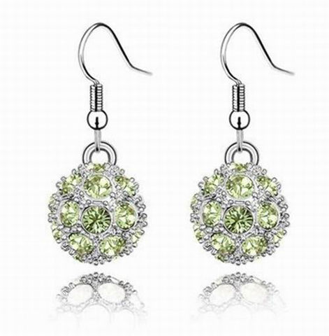 Swarovski crystal online ball earrings