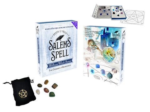 Salem's Spell Witch's Wellness Stones- Gift Box - Gemstones for Spiritual Wellness - Gift idea