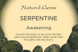 Serpentine Tumbled Stone - Abundance, Manifestation and Healing