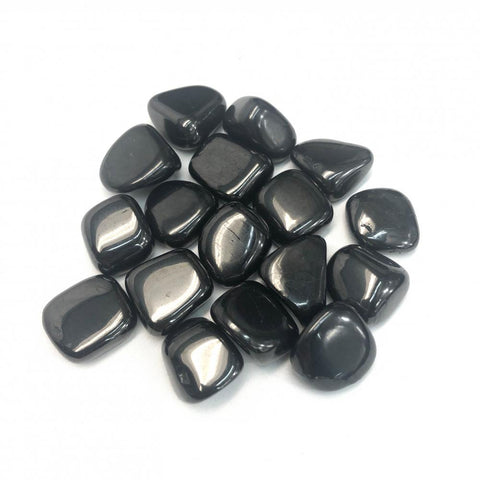 Shungite (Russia) Medium Tumbled Stone - Shielding, Grounding and  Protection - Crystal Healing