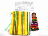 Large Worry Doll in Textile Pouch