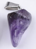 Amethyst - Small Free Form Tumbled Stone Necklace