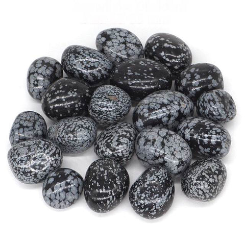 Snowflake Obsidian Tumbled Stone - Balance, Centring and Support - Crystal Healing