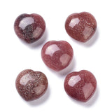 Strawberry Quartz Puff Heart 30mm - Amplifies Intentions, Insight, Love and Understanding - Healing Crystal - Gift Idea