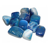 Blue Banded Agate Tumbled Stone - Harmony, Self Confidence, Communication and Stress - Crystal Healing