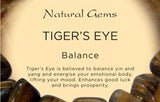 Tiger Eye Tumbled Stone - Balance, Willpower, Courage and Clear Thinking