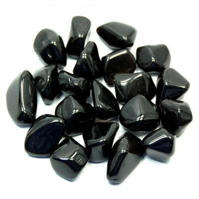 Black Obsidian (Medium) Tumbled Stone - Protection, Grounding and Healing - Crystal Healing