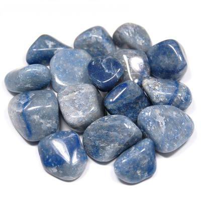 Blue Quartz Tumbled Stone - Connection, Clarity and Diplomacy - Crystal Healing