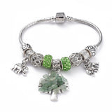 Green Aventurine European Inspired Charm Bracelet - The Holistic Shop