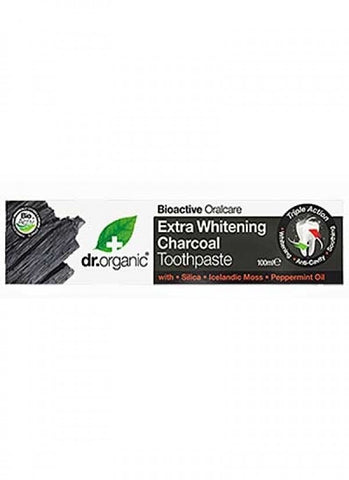 Dr Organic Charcoal Toothpaste 100ml - Whitening - Oral Care
