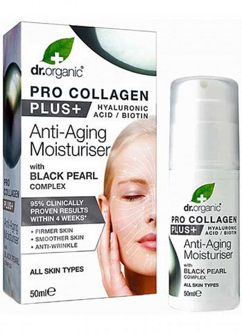 Dr Organic Pro Collagen Plus Black Pearl - 50ml - all skin types