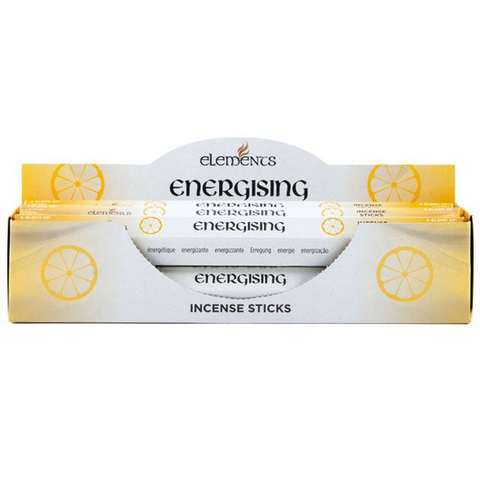 Energising Incense - Elements - 20 Sticks - Superior Quality - Lemon, Lime and Grapefruit