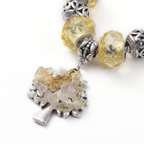 Citrine European Inspired Charm Bracelet with Tree of Life Charm - The Holistic Shop