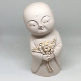 Jizo holding Gold Flowers - Japanese - Divinity