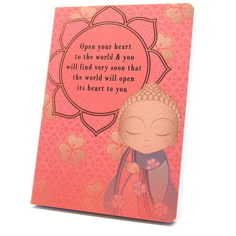 Little Buddha - Open Your Heart - Notebook - LIMITED EDITION - GIFT IDEA